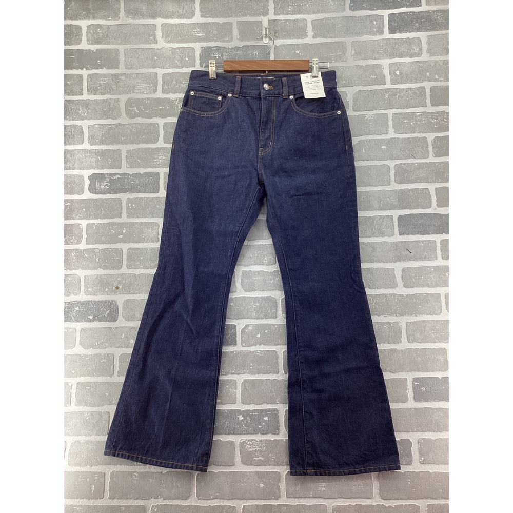 Madewell The Vintage Flare Jean High Rise Dark Wash Denim NW586 Size 28P - Picture 2 of 8